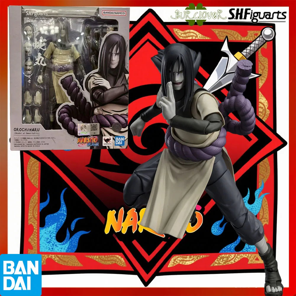 100% Authentic Bandai S.H.Figuarts Series Jiraiya, Tsunade, Orochimaru – Legendary Sannin Articulated Figure Toys