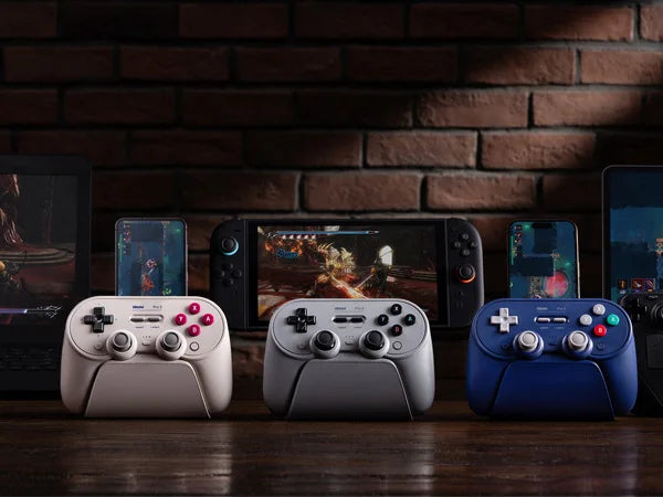 8BitDo Pro 3 Bluetooth Controller for Nintendo Switch 1/2, Windows, Apple, SteamOS, Android with TMR Joysticks, Charging Dock