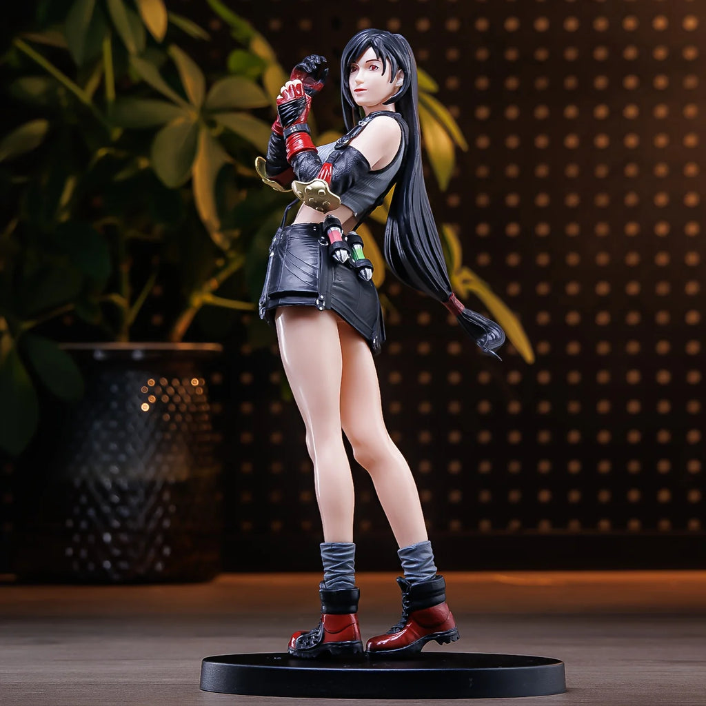ff7 Tifa Tifa Female Fighter Anime Statue Figure Ornaments Small Gifts Room Decorations Christmas Gifts