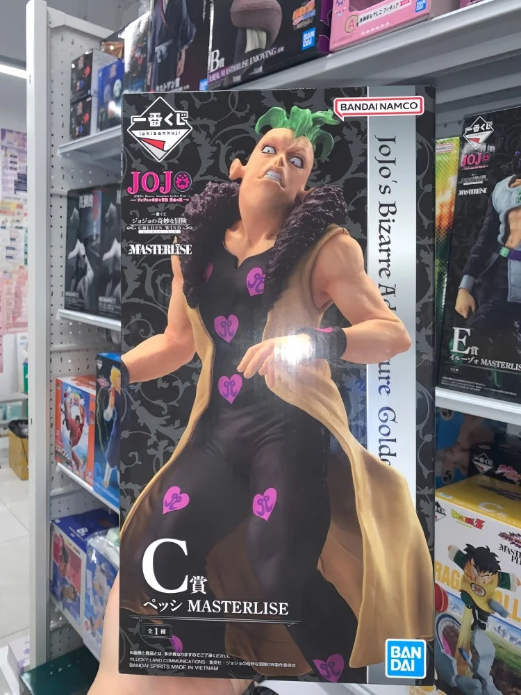 Bandai Ichiban JoJo's Bizarre Adventure Figure GOLDEN WIND Risotto Nero Doppio Illuso Melone Anime Action Figure Model Toys Gift