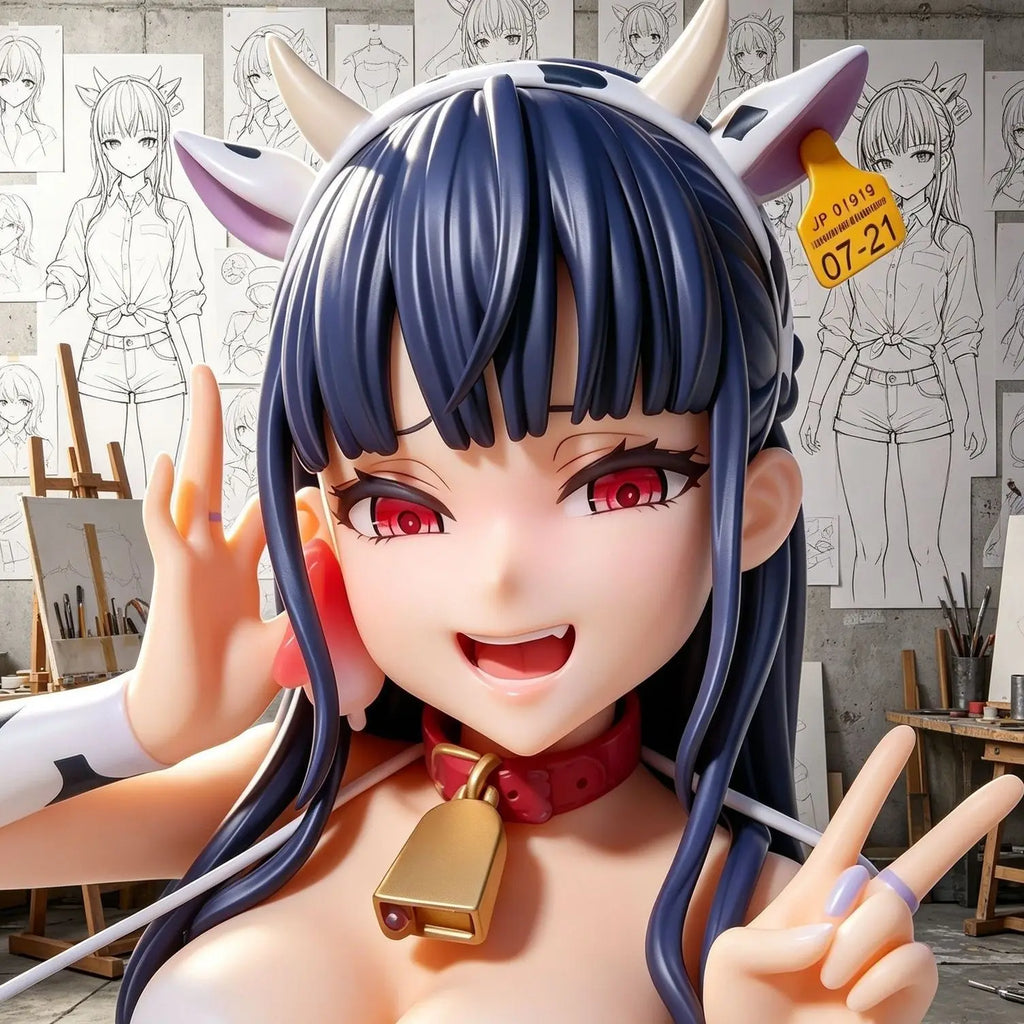 In Stock 19cm Cow Shijyoji Airi Shijoji Airi Figure Sexy Girls Model Collection Statue Desk Decora Dolls Figurine Toys Birthday