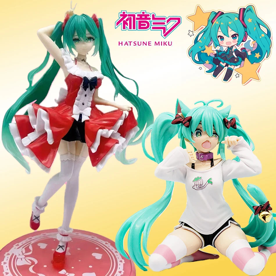 Two styles Stock Hatsune Miku Lolital Anime Taito-Figure, Action Statue, Cute Model, Kawaii Collection, Gift Decoration, Fashion