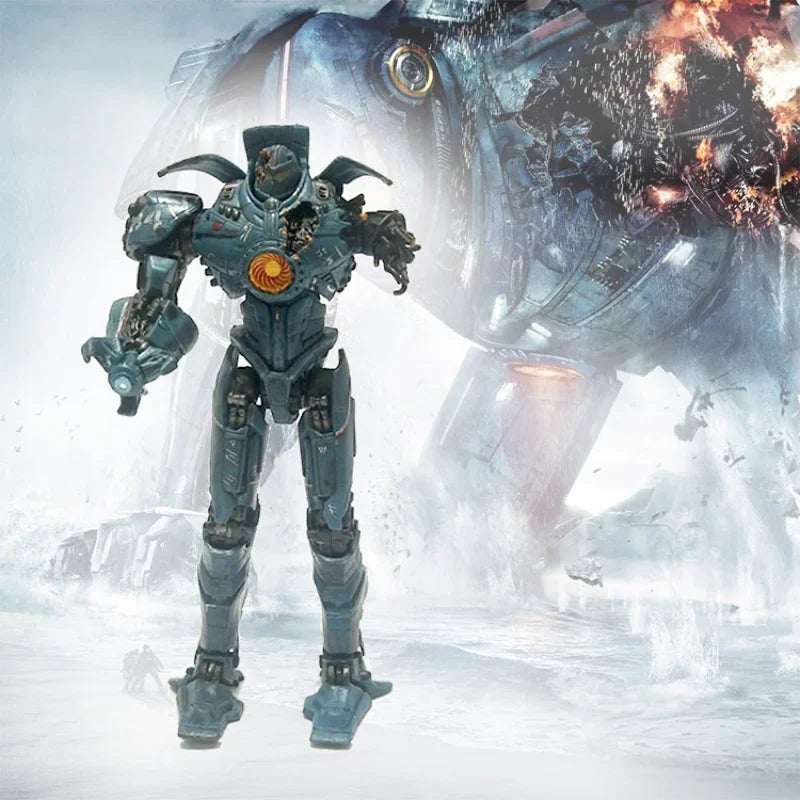 New War damaged version Gipsy Danger mecha Joint mobility Action Figures PVC Model Statue Toys doll Gifts