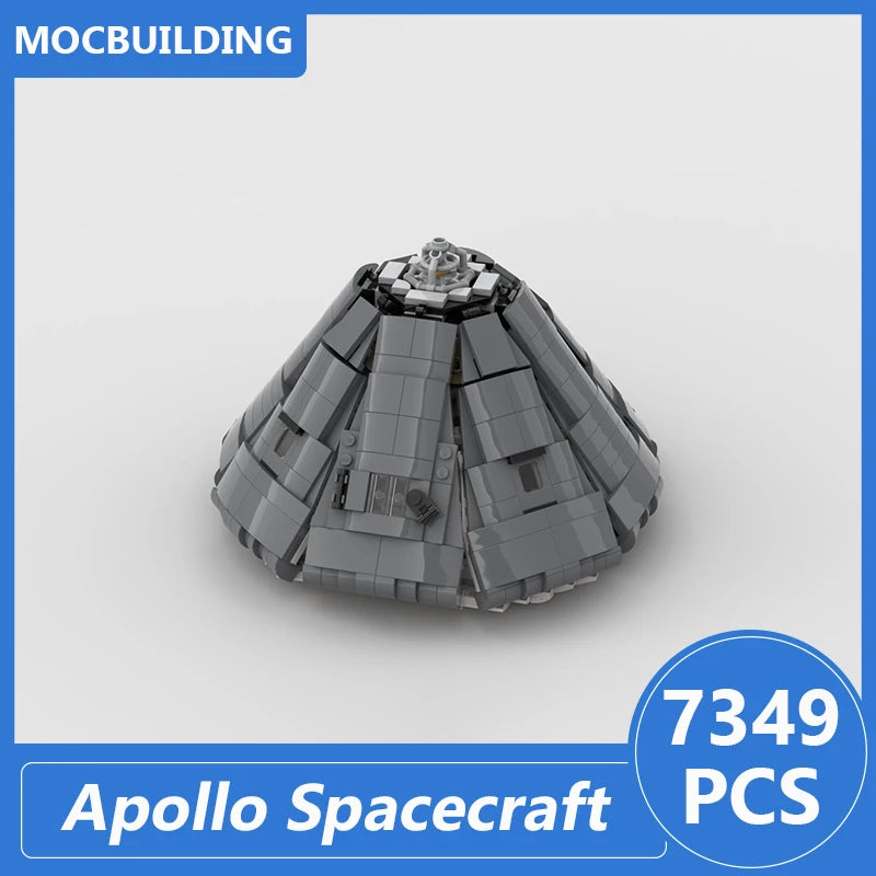 Apollo Spacecraft Model Moc Building Blocks Diy Assemble Bricks Space Educational Creative Collection Xmas Toys Gifts 7349PCS