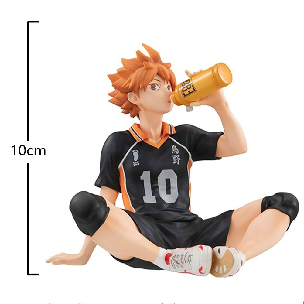 Anime Shoyo Hinata Tobio Kageyama Figure Sitting Pose Action Figure PVC model desktop ornaments Collection child toy Gifts 10cm