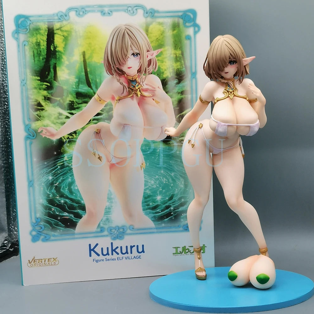 Hot VERTEX Figure Elf Villager Mama Tiana Cecil Kukuru 1/6 Anime Girl PVC Action Figure Toy Statue Adult Collection Model Doll
