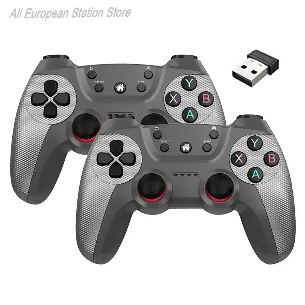 2PCs Wireless Controller For PC Wireless Game Controller Hand Joystick For Television Computer Androids PC Controller Remote