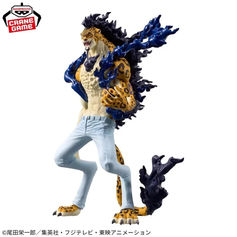 Bandai Original Banpresto Anime One Piece KOA King of Artist Rob Lucci Leopard PVC Actionfigur Modell Sammlerstück Geschenk