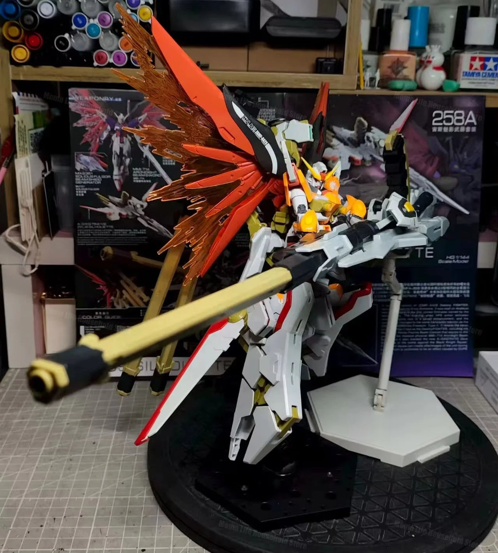 GAOGAO HG 1/144 Zgmf-X42s Heine Destiny And A-Gxq754 V2 Zeus Silhouette Assembly Model Kits Action Figure Robot Plastic Gift Toy