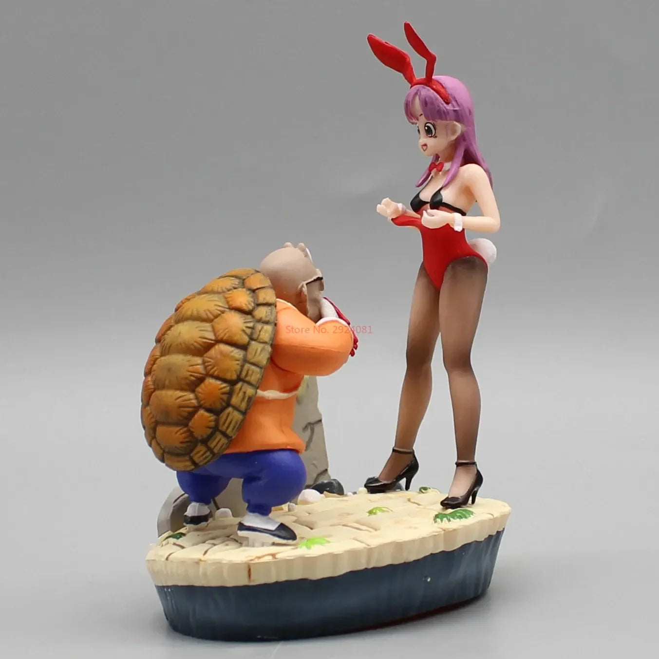 10 cm Dragon Ball Z Anime Bulma Master Roshi Berühmte Szenen Actionfiguren Bunny Girl Statue Sammler PVC Gk Modell Spielzeug Kindergeschenk