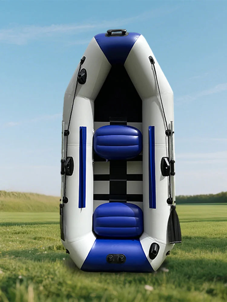 8,5 Fuß aufblasbares Fischerboot, faltbarer Holzboden, Surfboote und Rennkajak für 3 Personen für den Wassersport im Meer im Freien