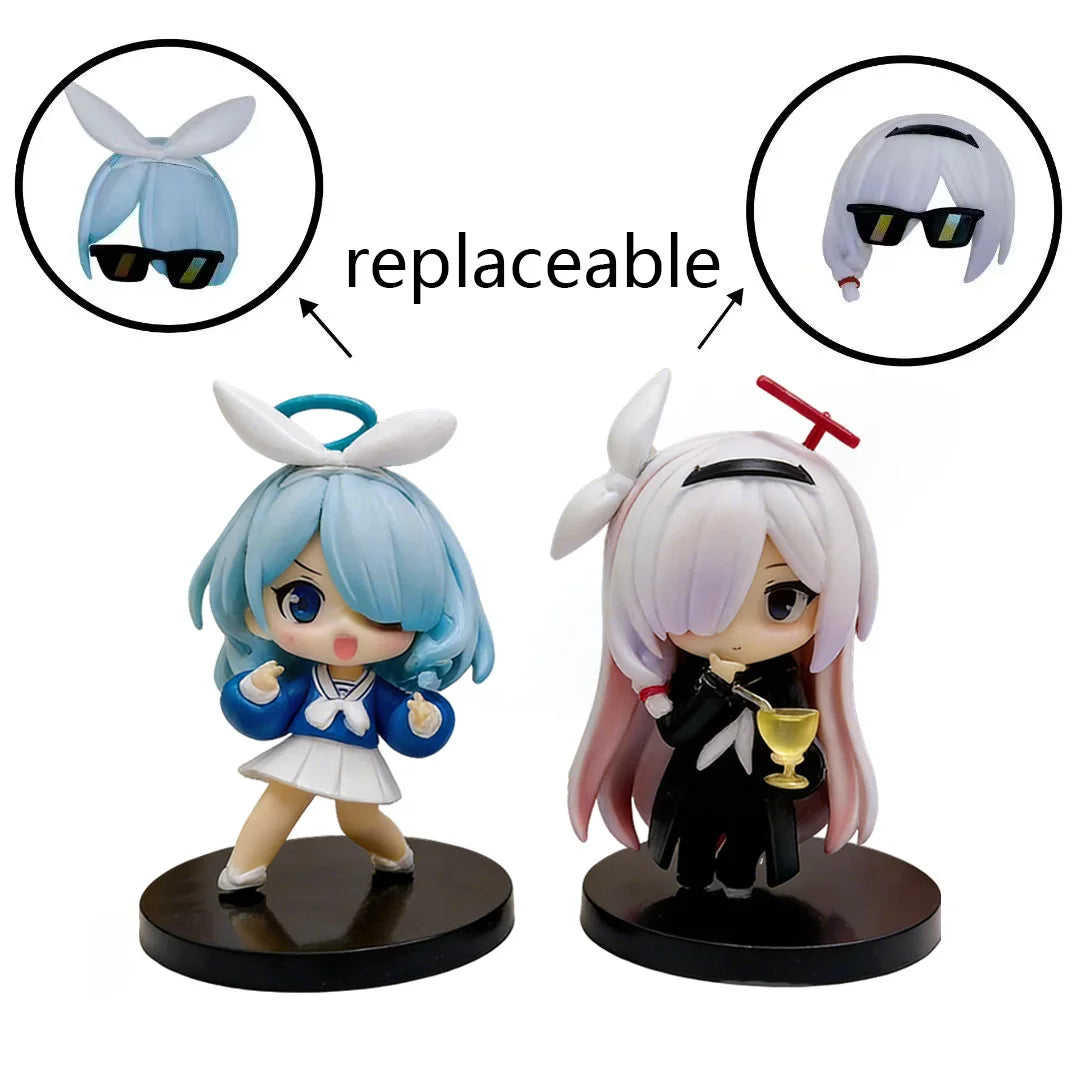 8cm Anime Blue Archive Figurine Model Action Figures PVC Birthday Toy Gifts Model