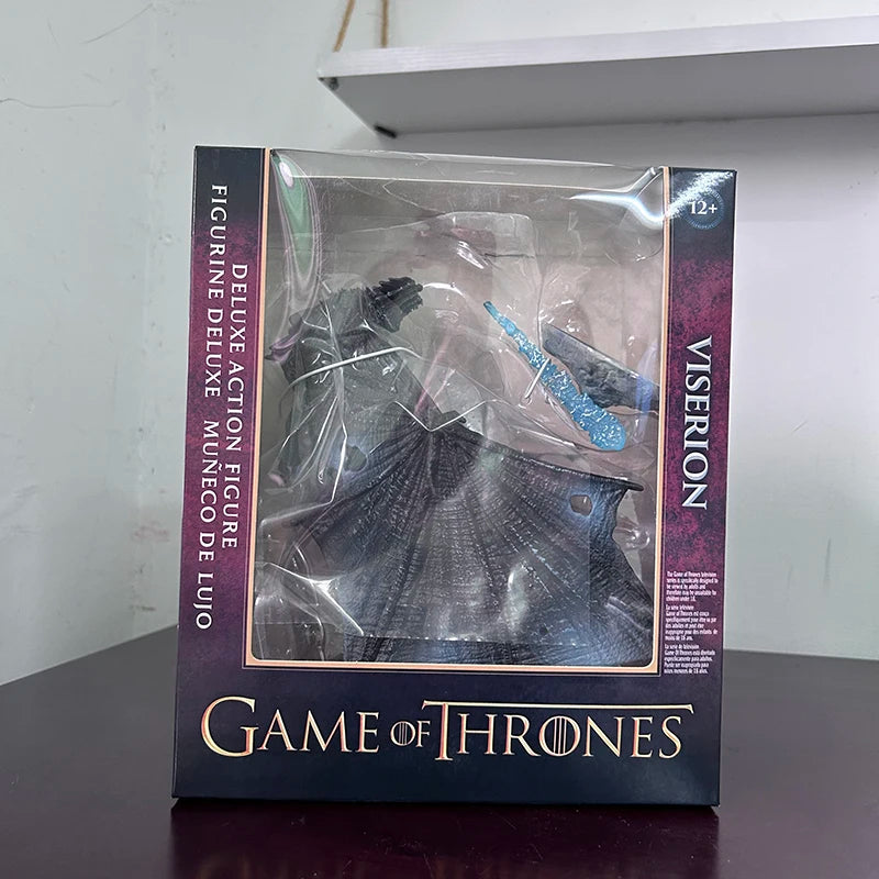Jon Schnee Nachtkönig Daenerys Targaryen Frost Wyrm Viserion Schwarzer Eisdrache Rhaegal Actionfigur Modell Spielzeug Desktop-Dekoration