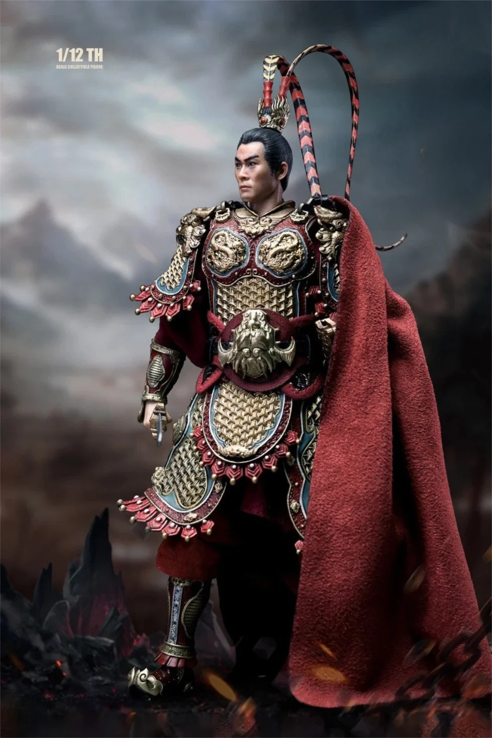 303toys 1/12 Scale 6-Inch Action Figure Collectible Set - Lu Bu from Three Kingdoms Ideal Birthday Gift for Toy Enthusiasts