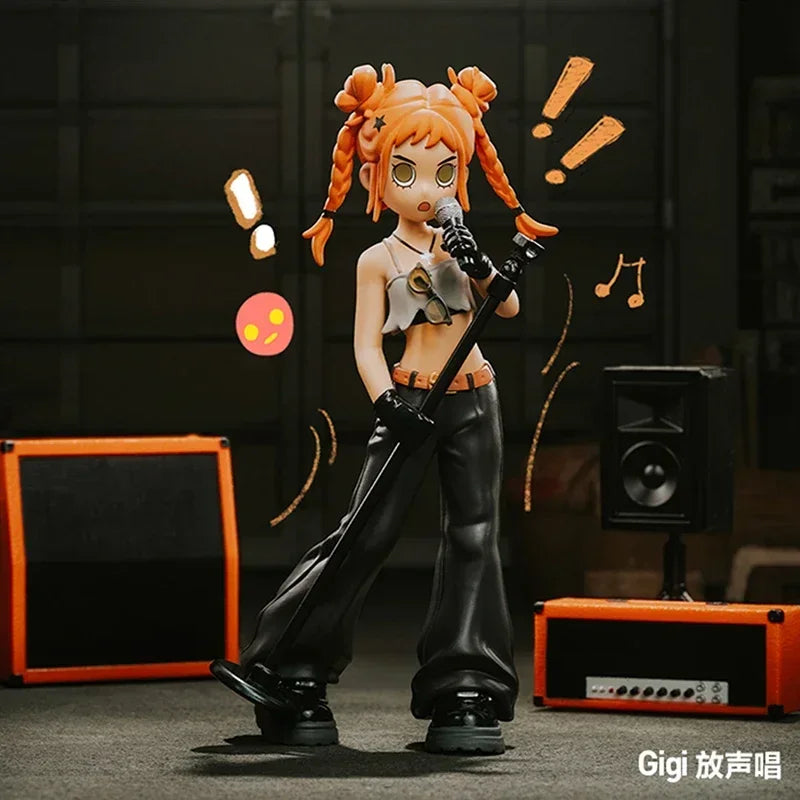 POP MART Peach Riot Rise Up Series Blind Box Toys Kawaii Anime Action Figure Surprise Desktop Ornaments Collection Dolls Gift