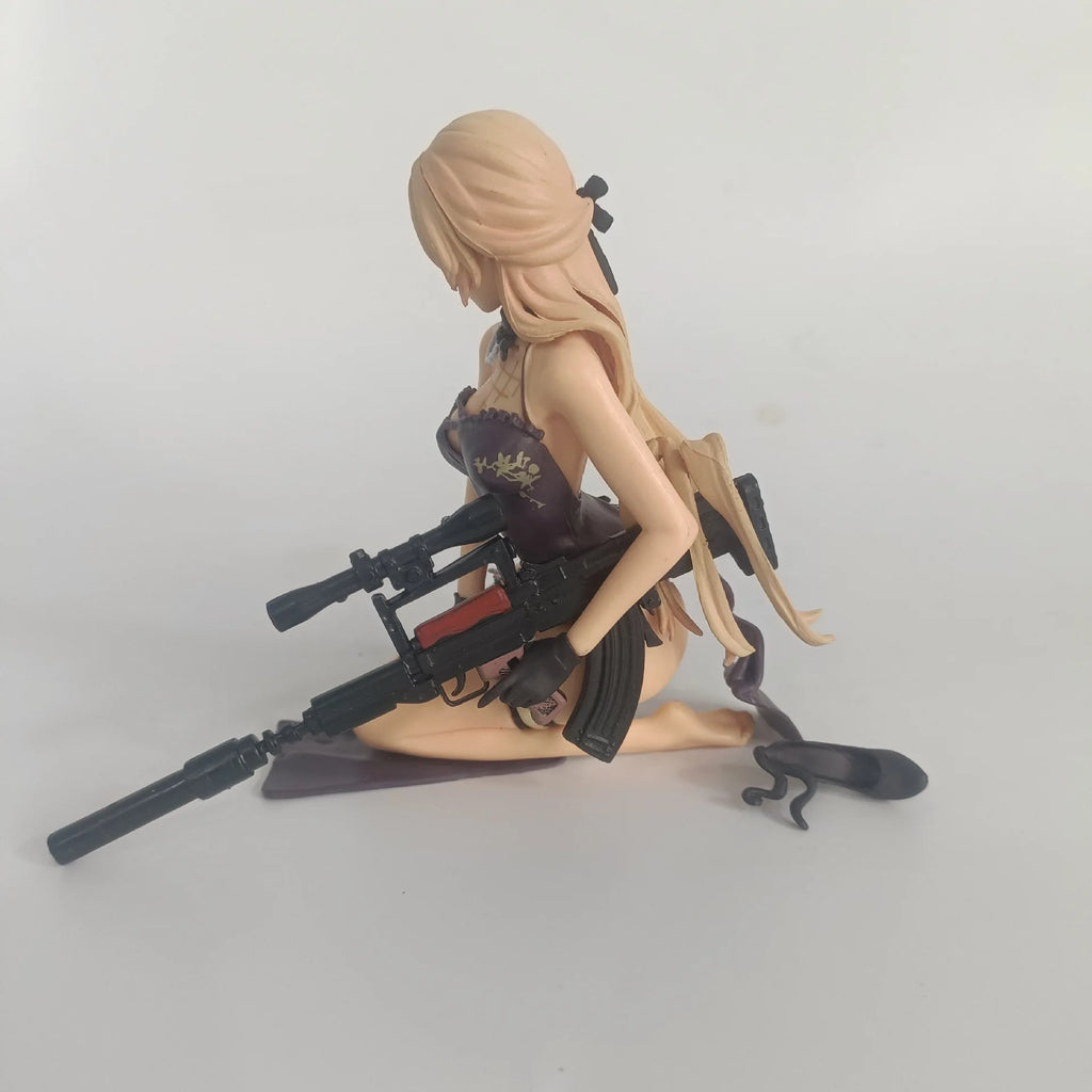 Game Girls Frontline OTS-14 sitting posture Action Figure PVC model Toys doll statue Desk Decor car ornament Collectible Gifts