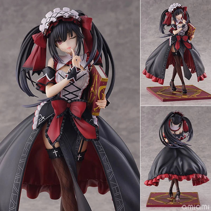 25cm KDcolle Date A Bullet Kurumi Tokisaki Sexy Anime Girl Figure Date A Live Yatogami Tohka Action Figure Adult Model Doll Toys