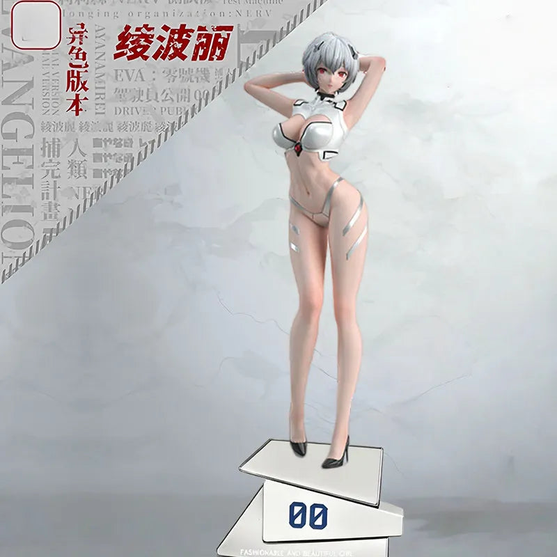 Rei Ayanami Gk Figure Evangelion Anime Peripheral Beautiful Anime Girl Desktop Ornament Pc Case Decoration Collectible Statue
