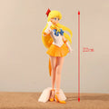 22 cm Sailor Moon Anime Figur Hino Rei Mizuno Ami Sailor Mars Mercury Dekor Ornament PVC Action Modell Hobby Spielzeug Kind Charme Geschenk
