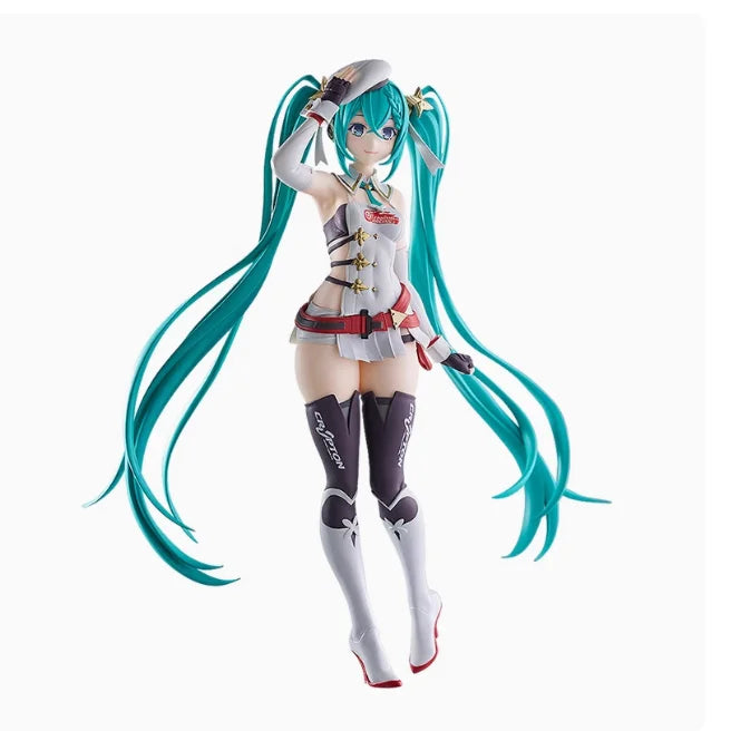 In Stock POP UP PARADE RACING MIKU Racing Sound 2023 Figure Scenery Ornament Model Action Figure Collection Gift