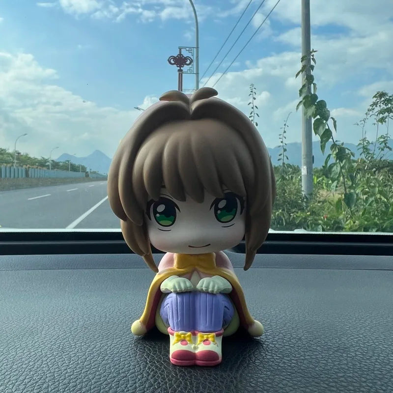 New Product In Stock Anime Versatile Sakura Q Edition Sakura Koke Handmade Cute Doll Desktop Ornament Model  Birthday Gift