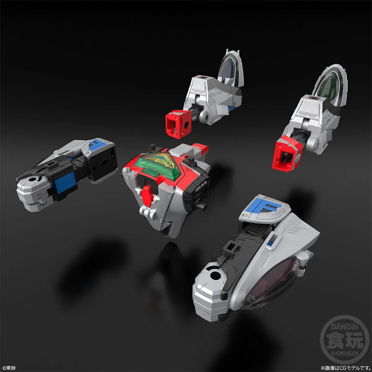 BANDAI SMP Mirai Sentai Timeranger 3D Formation Time Robot Anime Action Figures Assembly Model Collection Toy
