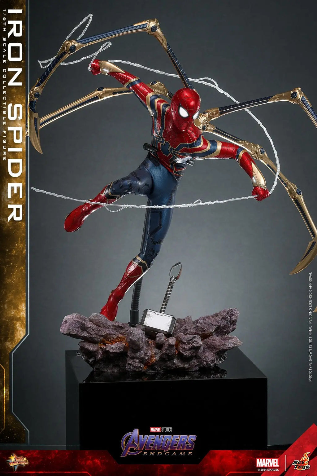In Stock HotToys MMS761 MMS762AE Iron Spider 1/6 Soldier Figure Animation Action Figure Toy Gift Model Collection