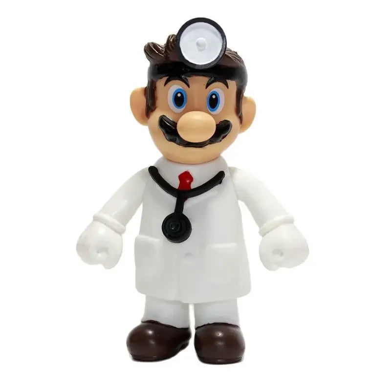 Super Mario Bros Action Figure Toys Toad Peach Luigi Yoshi Donkey Kong Wario Anime Model Ornaments For Children Birthday Gift