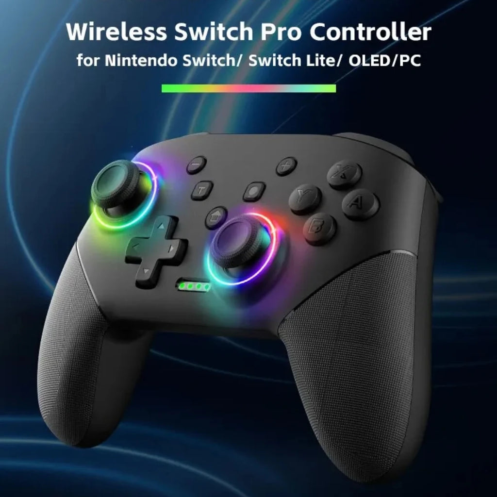 Wireless Controller RGB For Nintendo Switch OLED / Lite Console Pro Gamepad with 600/1000Mah Battery Programmable Turbo Function