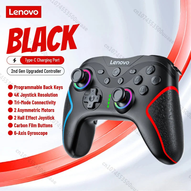 Lenovo S01 Wireless Gamepad for Switch/Switch 2/Switch OLED Tablet PC TV iPhone Android Cell Phones Bluetooth Game Controller