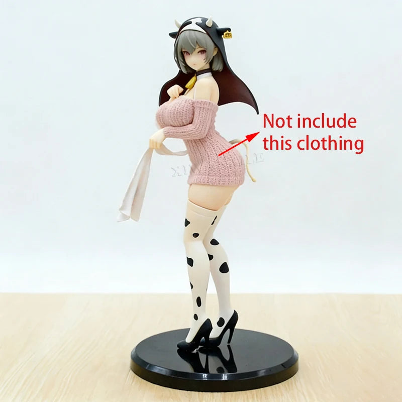 27cm PINKMANGO Shisuta-erufu By Sorananiiro Anime Girl Figure Nun Elf Action Figure Tsuki Uzaki Figurine Model Doll Toys Gifts