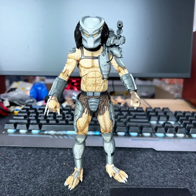 Genuine Neca Elephant Eagle Face Game Edition Iron Blood Legion Camouflage Predator Warrior 7inch Action Figure Collection Model