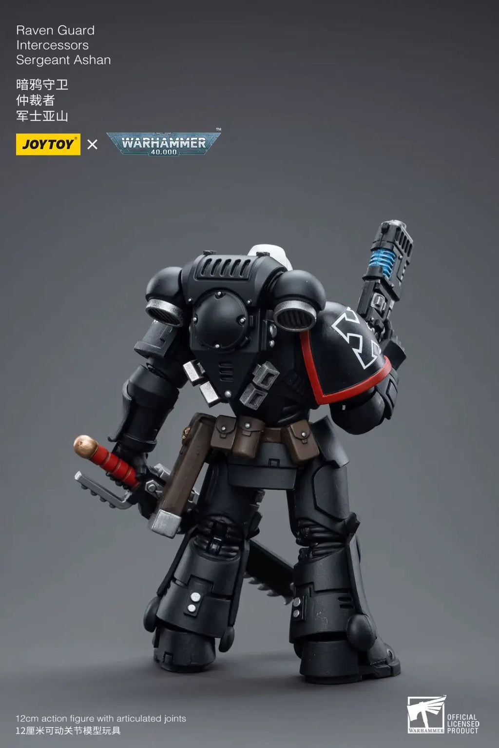 【MT】JOYTOY Warhammer 40K Raven Guard Intercessors Sergeant Ashan 1/18 Action Figure Toys Collection