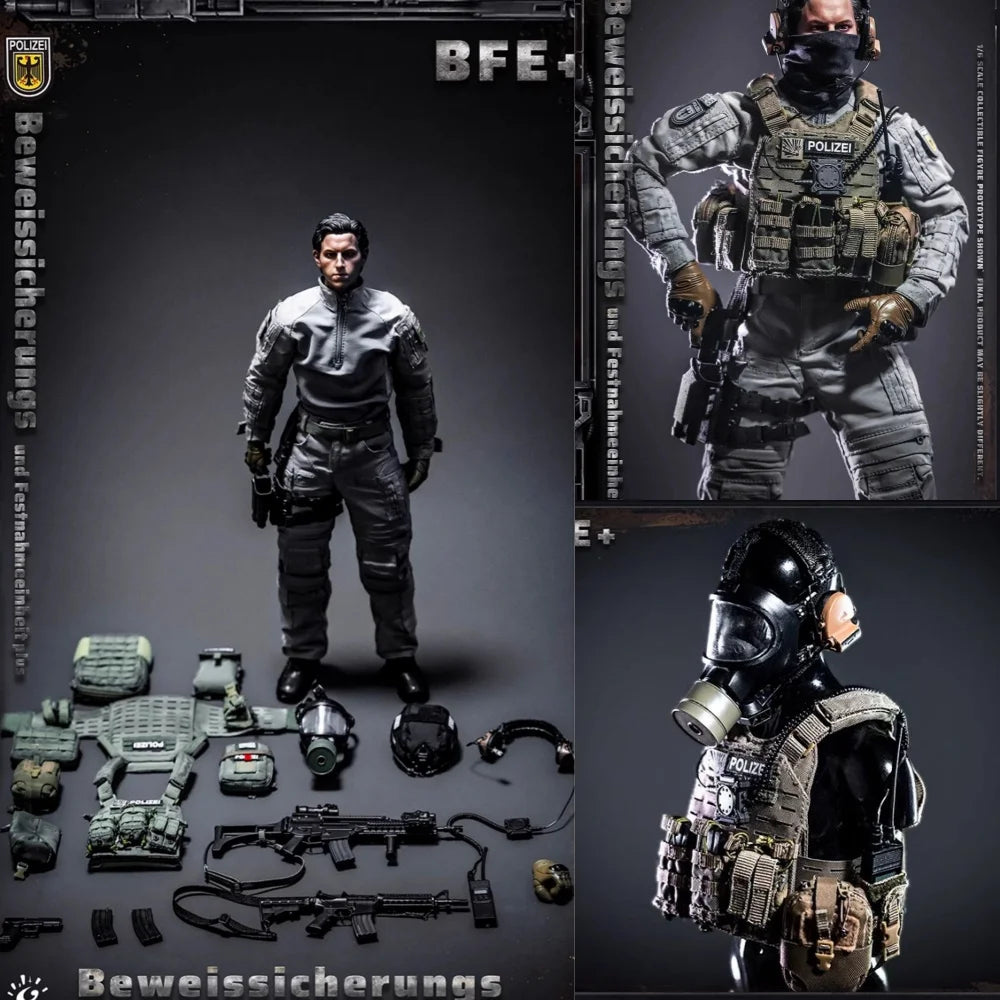In Stock Original  KINGS TOY KT8008 1/6 Male Soldier Movable Cop Action Figure Anti-terrorism Police Special  12" Full Set Toy
