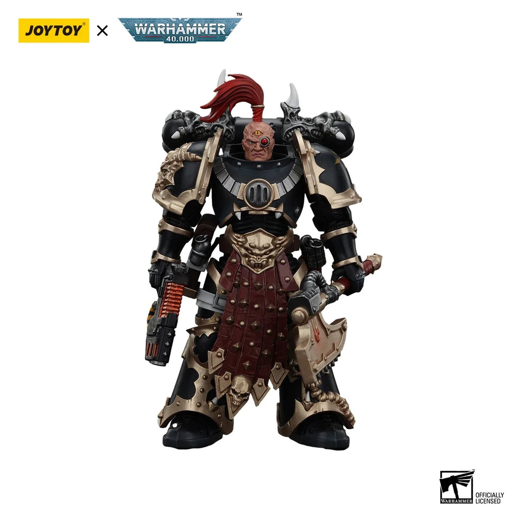 【MT】JOYTOY 1/18 Action Figure Warhammer 40K Chaos Space Marines Black Legion Chosen Champion Anime Toys Model