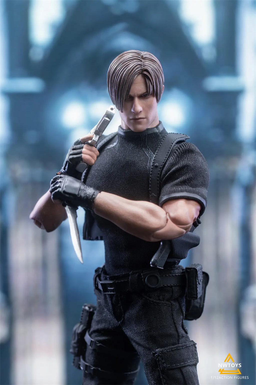 Nw Toys Original 1 \ 12 Action Figure Series Leon Scott Kennedy Action Figure Model Toys Movable Model Ornaments Gifts Fo Boys