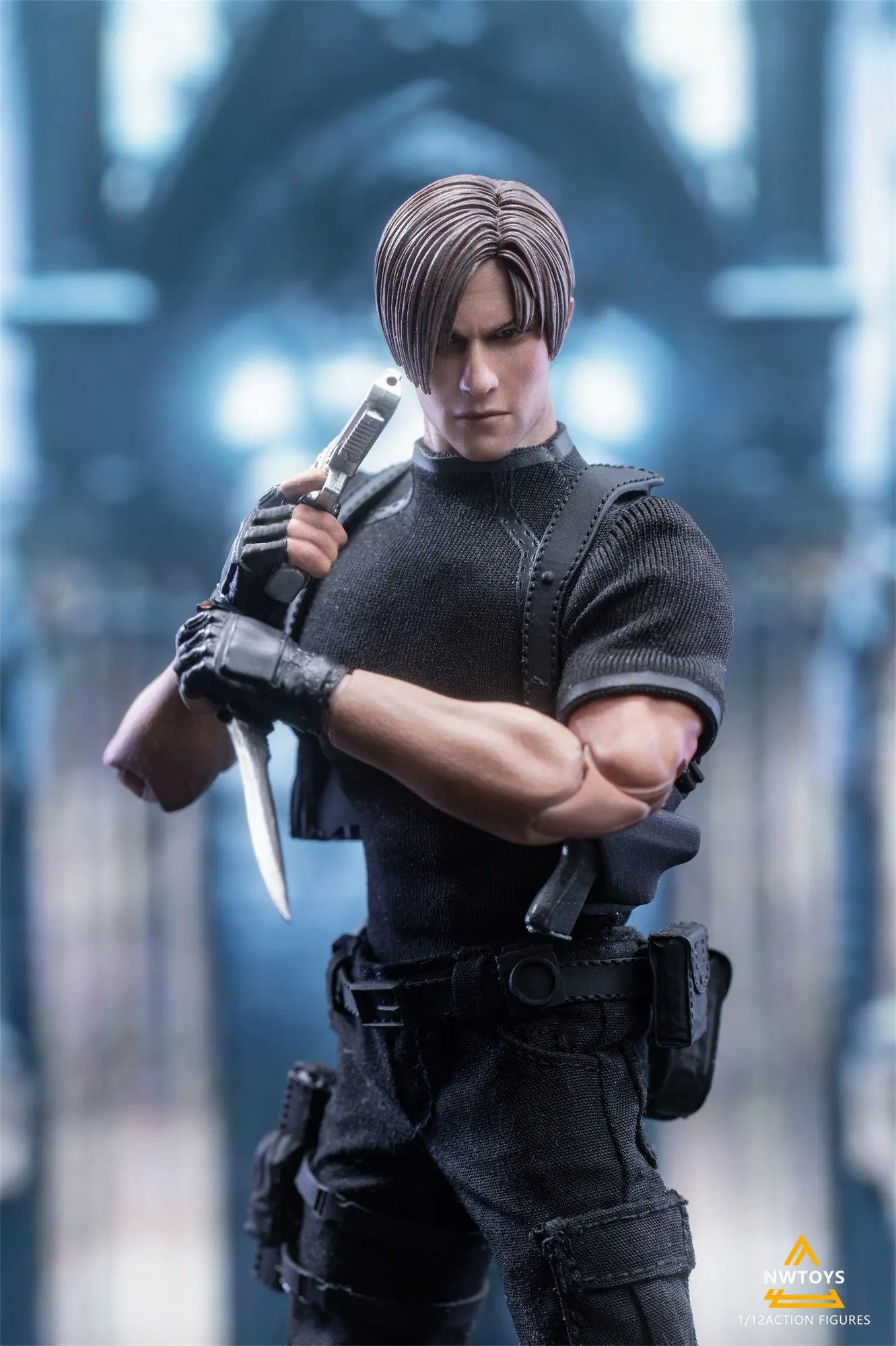 Nw Toys Original 1 \ 12 Action Figure Series Leon Scott Kennedy Action Figure Model Toys Movable Model Ornaments Gifts Fo Boys