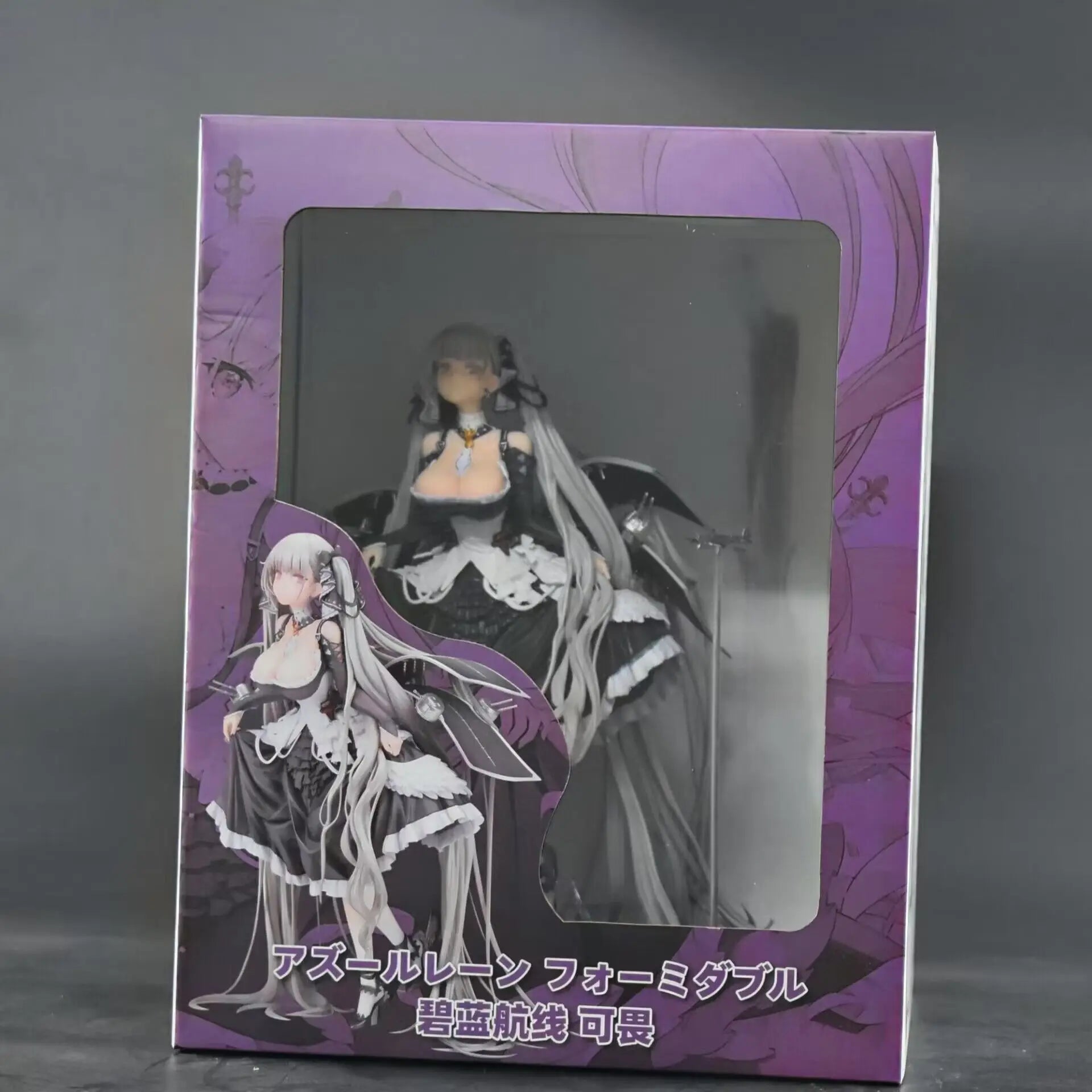 24CM Аниме игра Azur Lane Formidable Фигура Сменяема фигурка на лицето Модел на играчката се предлага с фигурка на самолет-носител кукла PVC