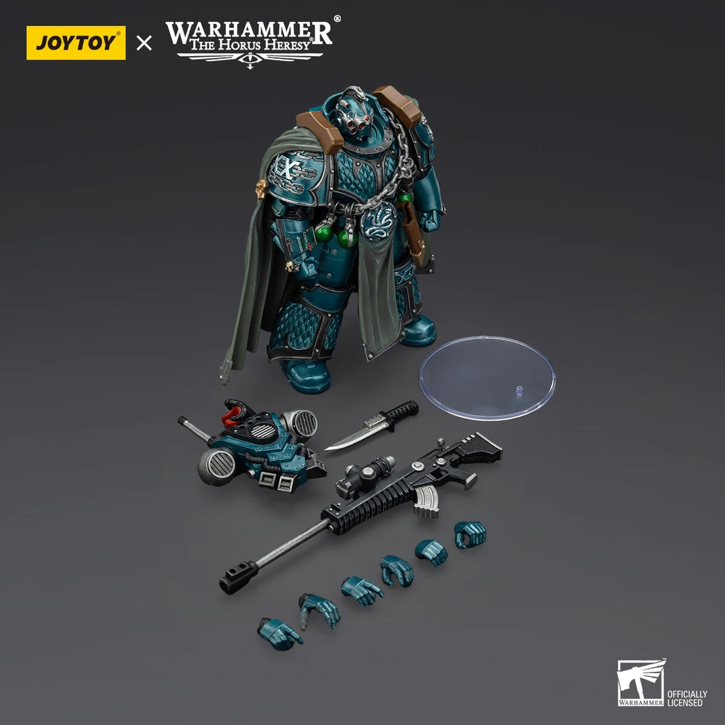 JOYTOY Warhammer 30K Alpha Legion Action Figure 1/18 Alpha Legion Alpharius Anime Figure Articulated Joints Collection Model Toy