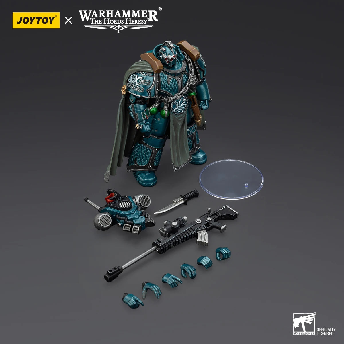 JOYTOY Warhammer 30K Alpha Legion Action Figure 1/18 Alpha Legion Alpharius Anime Figure Articulated Joints Collection Model Toy