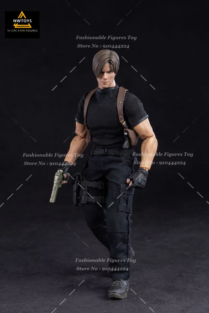 Nwtoys 1/12 Men Soldier Action Game Doll Leon Spy Warrior Full Set 6Inch Action Figure Best Fans Collectible Model Toys