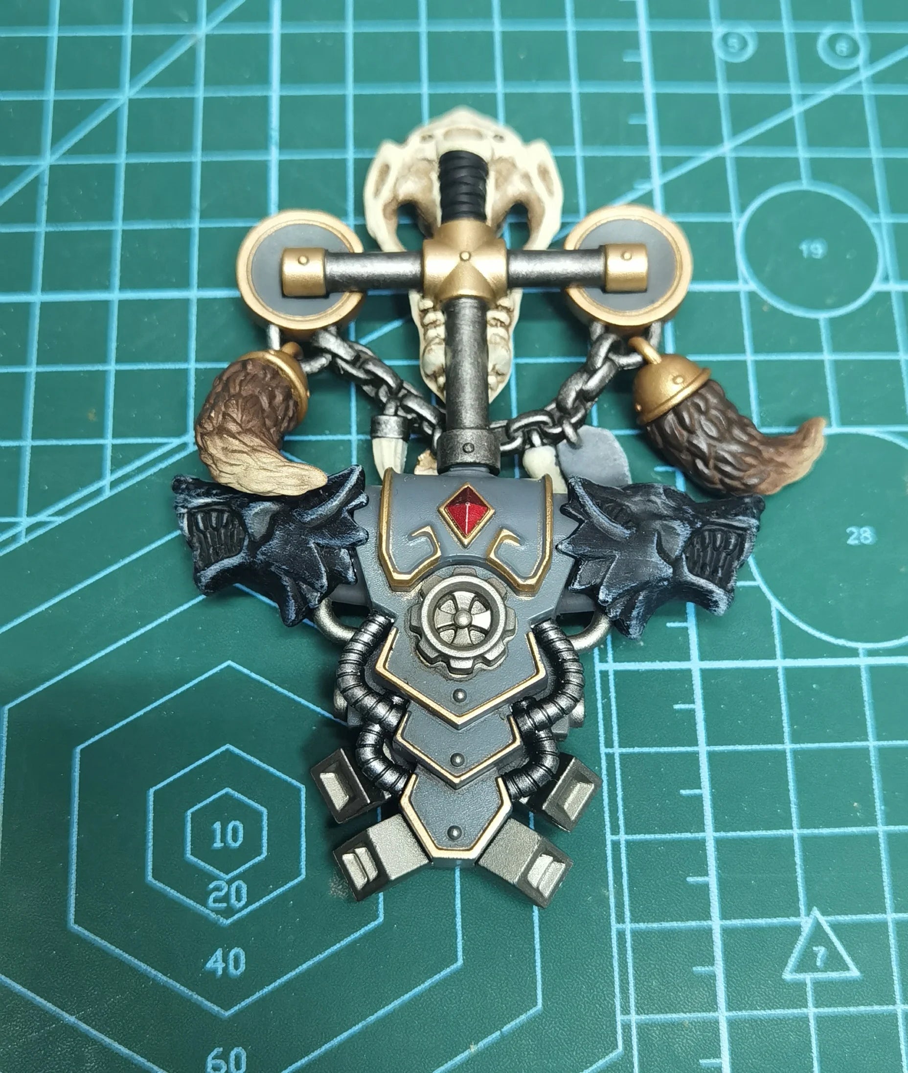 JOYTOY Warhammer The Horus Heresy 1/18 Space Wolves Geigor Fell-Hand Action Figure Model Toy