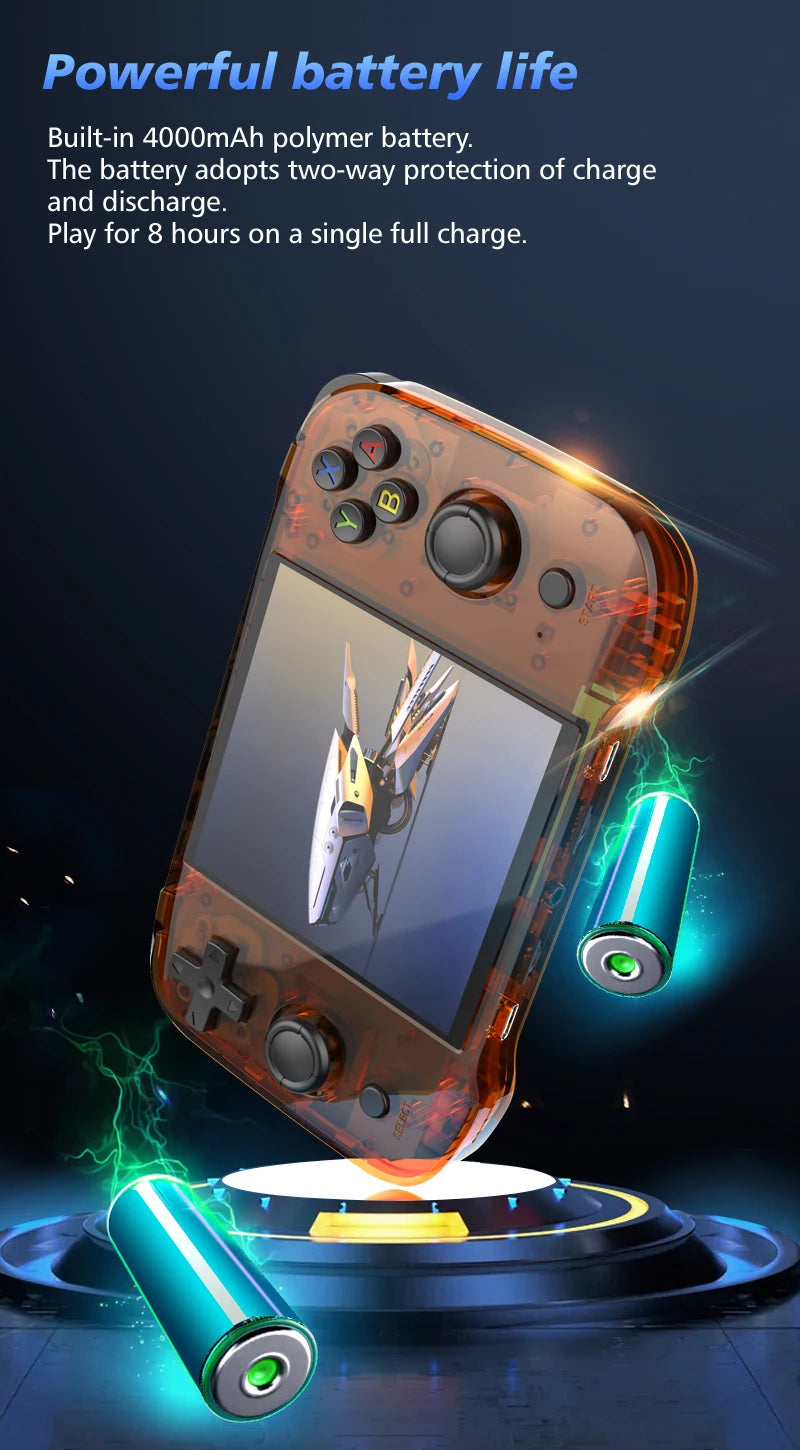 R46S Retro Handheld Game Console Linux System 4.0inch IPS Screen RK3566