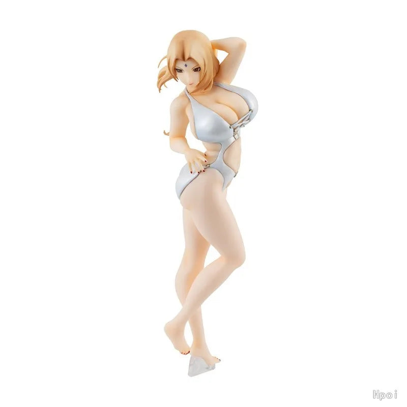In Stock MegaHouse NARUTO GALS NARUTO Shippuden Tsunade 20CM Anime Characters Toys Model Gift Statue
