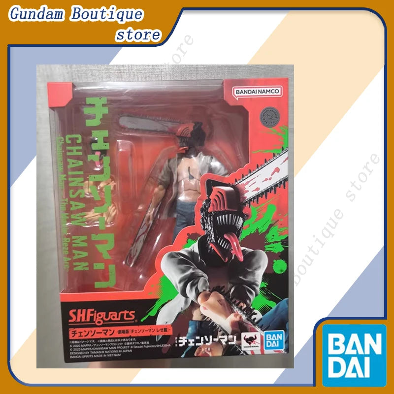 Bandai Genuine SHF Chainsaw Man -The Movie Reze Arc- Anime Action Figure Collectible Model Toys Ornament Gift Children Christmas