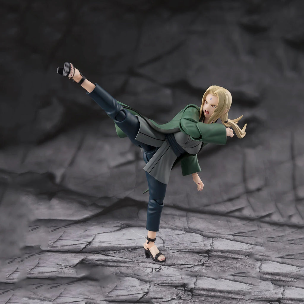 NARUTO Bandai S.H.Figuarts Original Tsunade Medical Ninja of the Legend of the Ultimate Pakho Action Figure Collection Toys Gift
