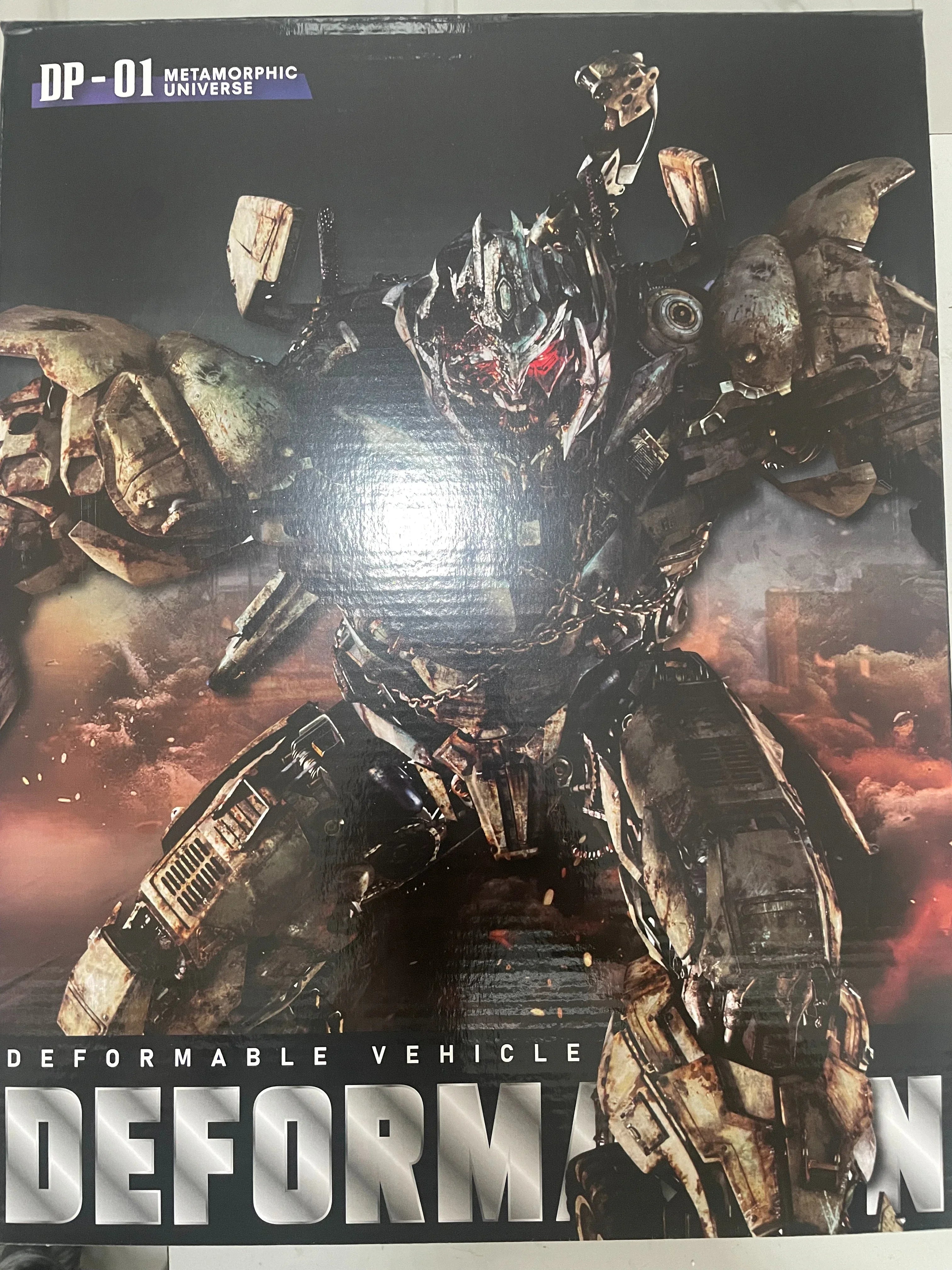 Transformation DP01 DP-01 Oil Tank Car Alloy Enlarged Desert War Damage Edition  35CM Autobot Action Figure Toys Gifts IN STOCK