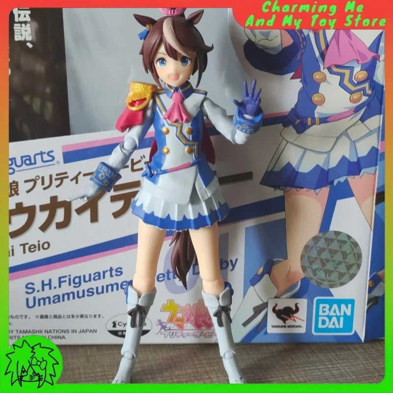 Genuine SHF Uma Musume Pretty Derby Series Figurine Pvc Anime Figure Poseable Doll Model Collectible Action Model In Stock Gift
