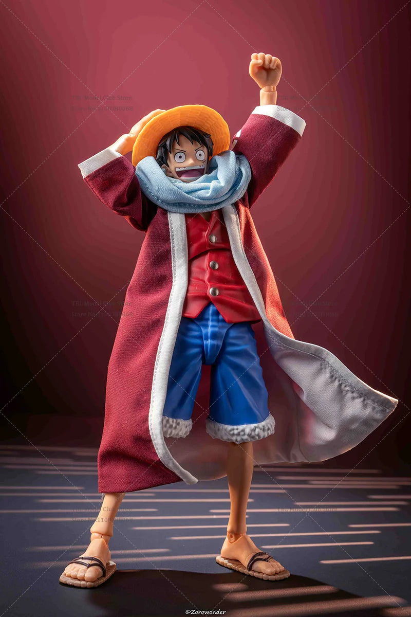 1/12 Мащаб Мъжки Дрехи Едно парче Grand Line Четири Императора Monkey D. Luffy Японско Аниме За SHF 6-инчова екшън фигурка войник