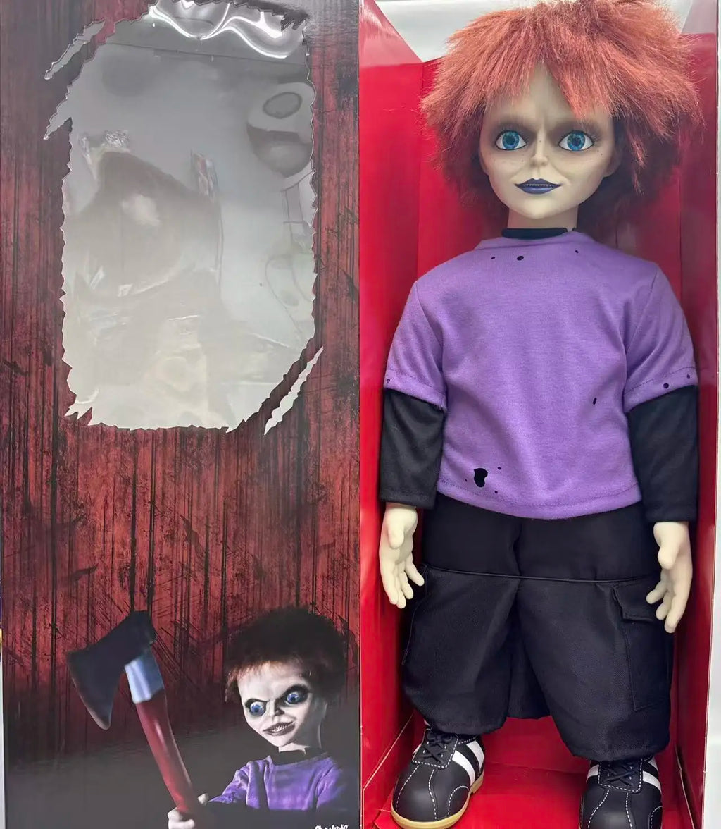 MDS Chucky Child's Play Glen Doll Spirit 24 Inch Interactive Horror Collectible Adult Action Figure Classic Movie Gift Toy YH185